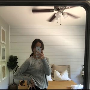 cutest gray top shop sweater!